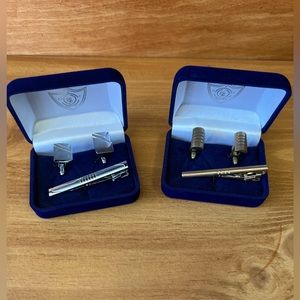 Men’s Cuff Link and Tie clip Sets
